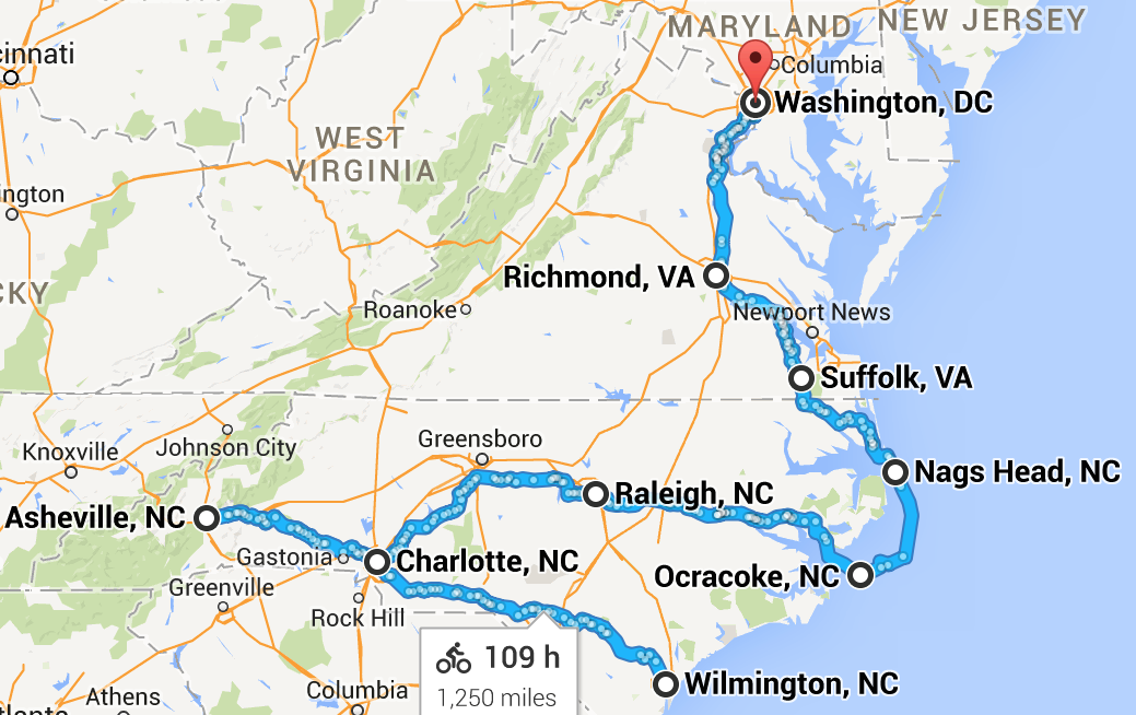  Phase 2: Wilmington, NC to Washington, DC 