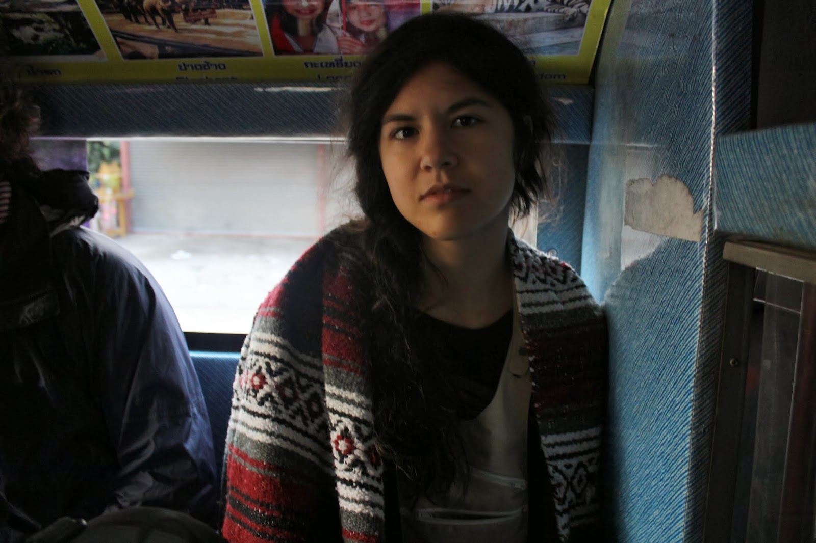  On a  songtaew  in Chiang Mai, Thailand 